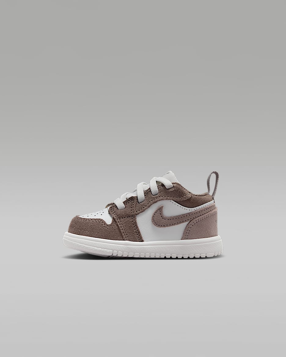 Jordan 1 Low Alt 婴童运动鞋 - 橄榄灰/山峰白/淡象牙白/谜团石灰