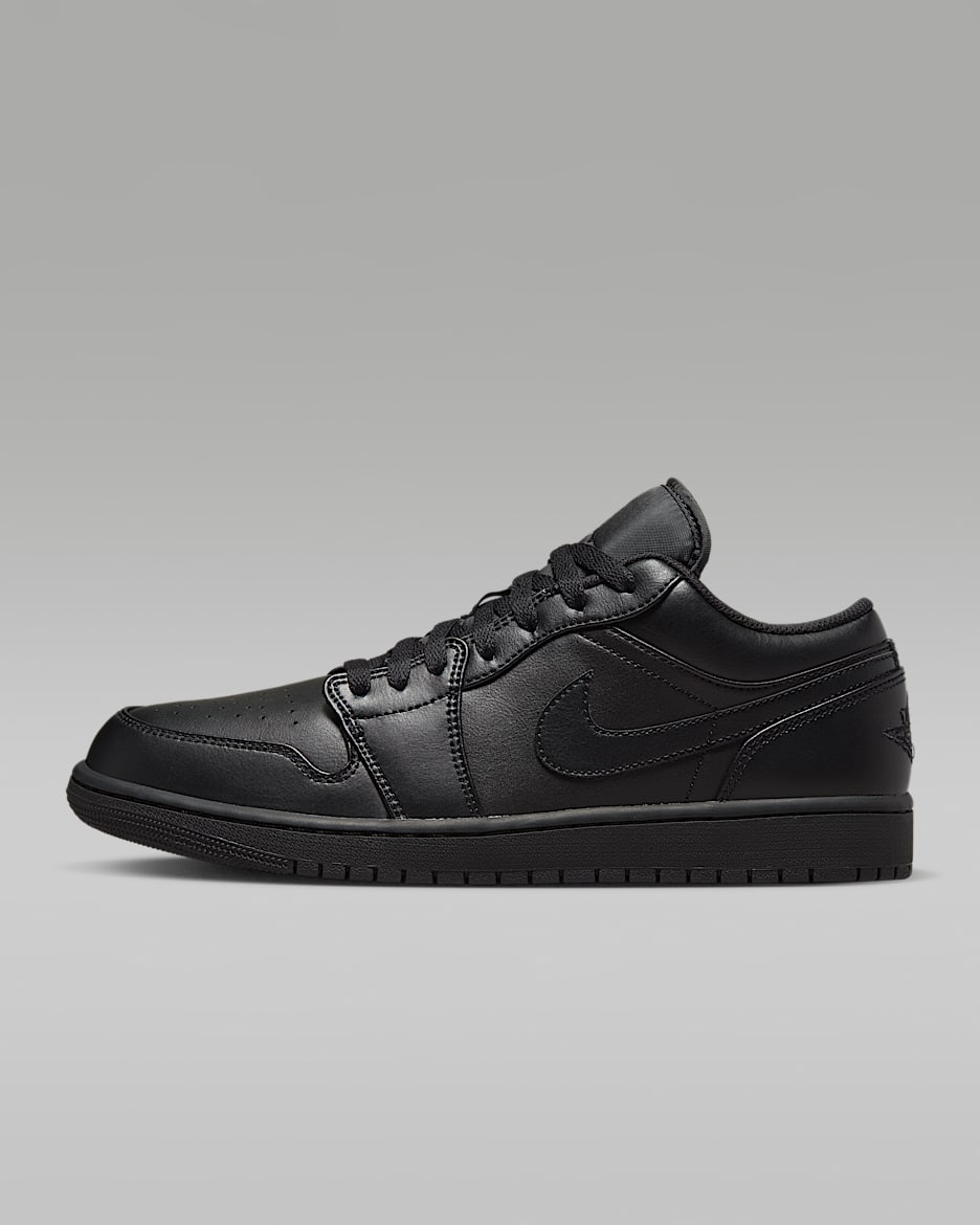 Air Jordan 1 Low 男子运动鞋 - 黑/黑/黑