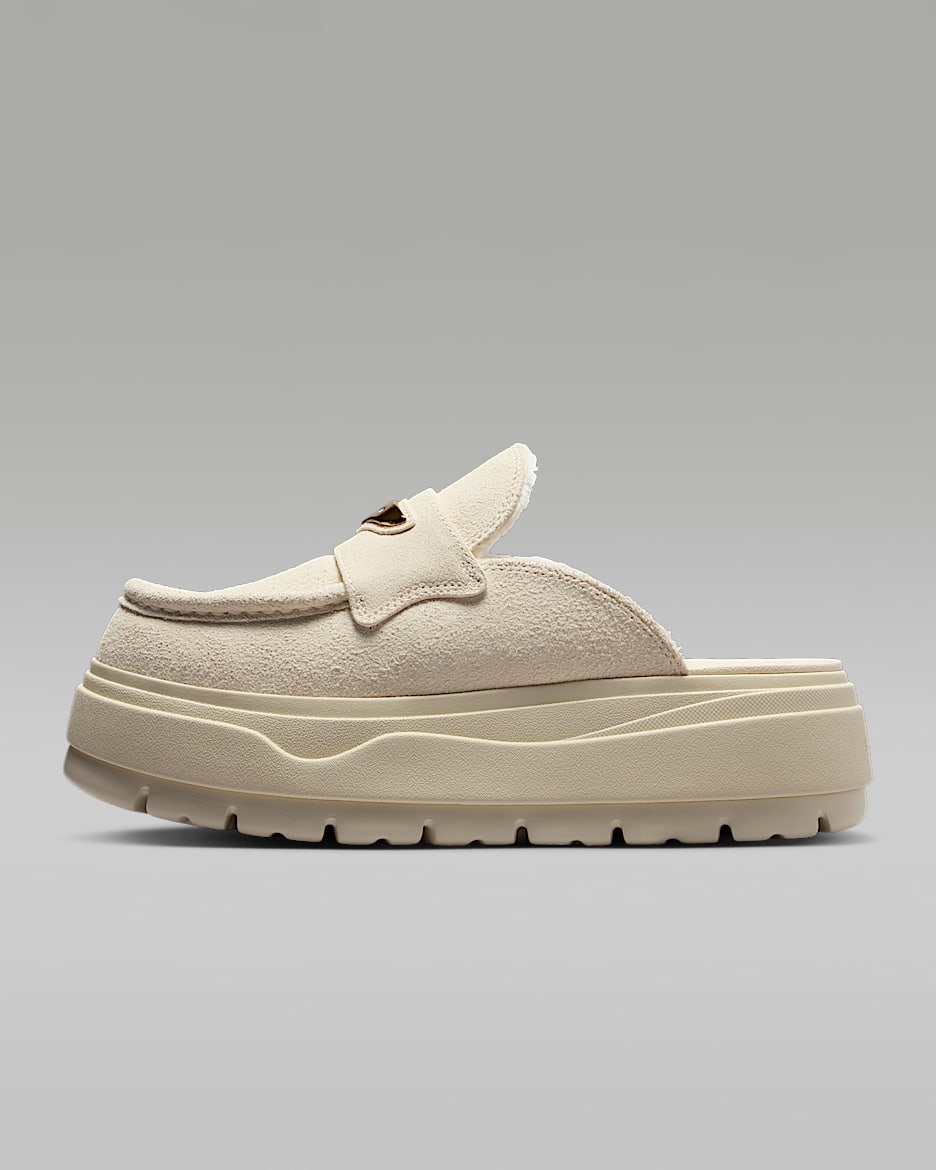Air Jordan Mule 女子拖鞋 - 珍珠灰/椰奶色/金属色
