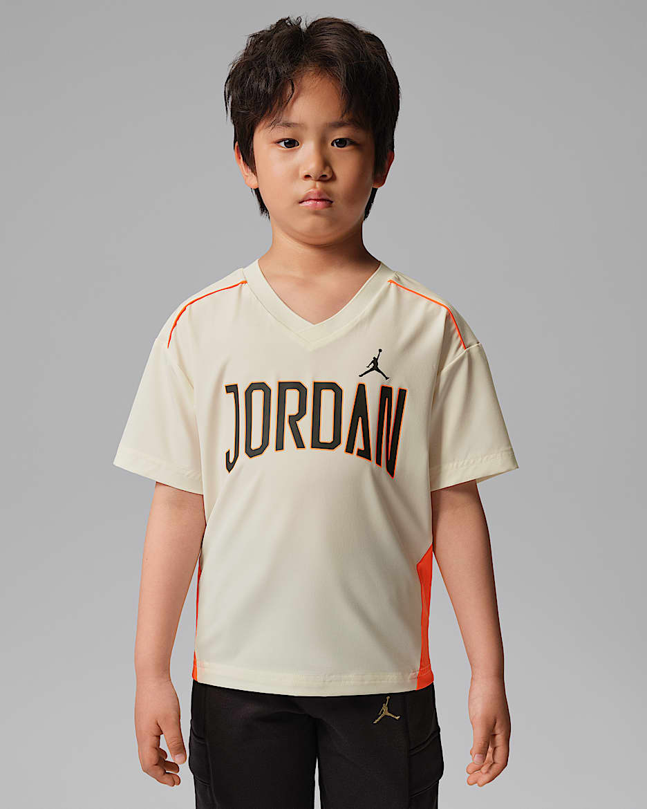Jordan Prestige 幼童防晒上衣 - 淡象牙白