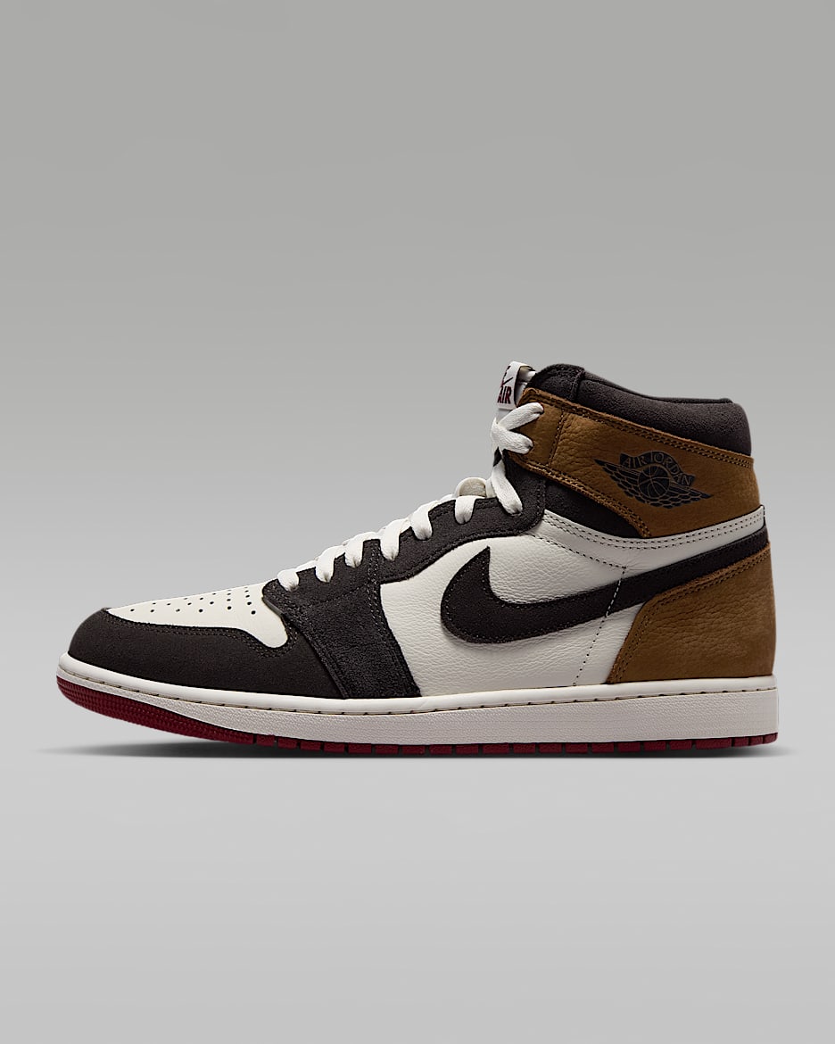 Air Jordan 1 Retro High OG "Love Letter" 爱与敬意系列复刻男子运动鞋 - 阴影棕/浅英国褐/队红