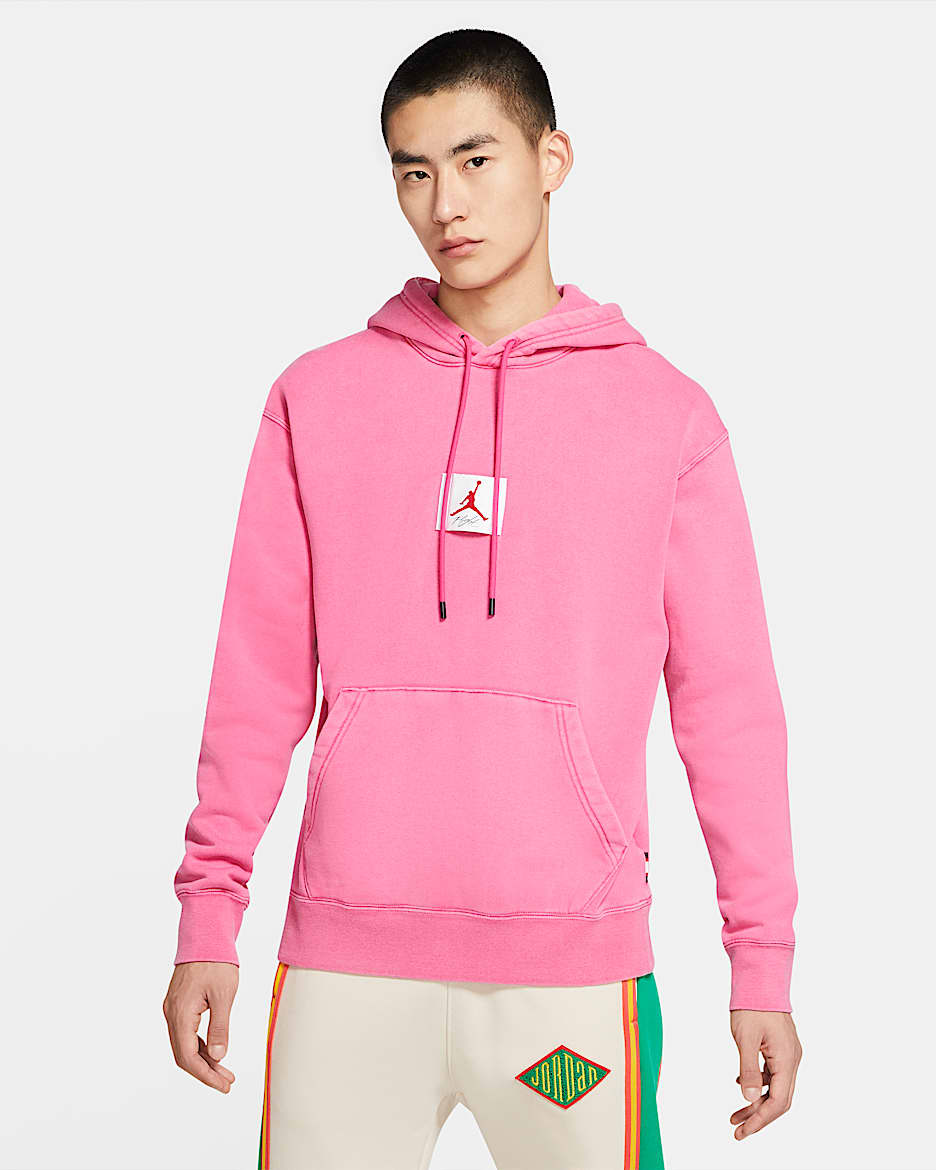Jordan Flight 男子起绒套头衫 - 西瓜红
