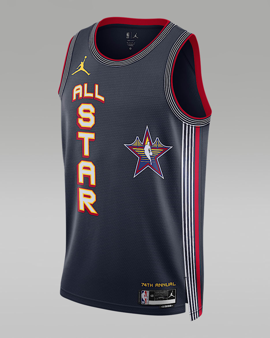 2025 All-Star Weekend (Team 2) Jordan Dri-FIT NBA Swingman Jersey 全明星男子速干球衣 - 大学深蓝