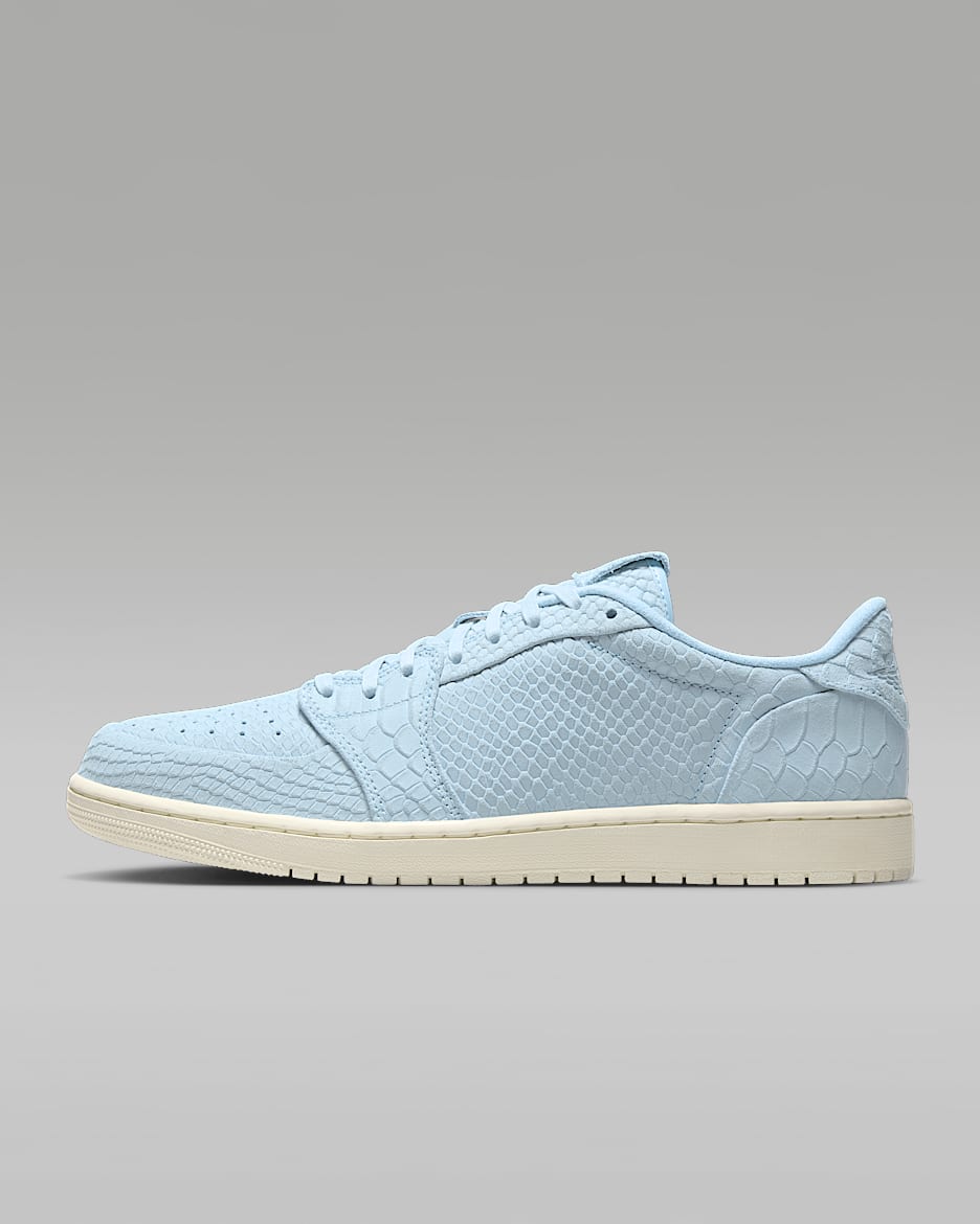 Air Jordan 1 Retro Low 复刻男子运动鞋 - 冰蓝/帆白/冰蓝