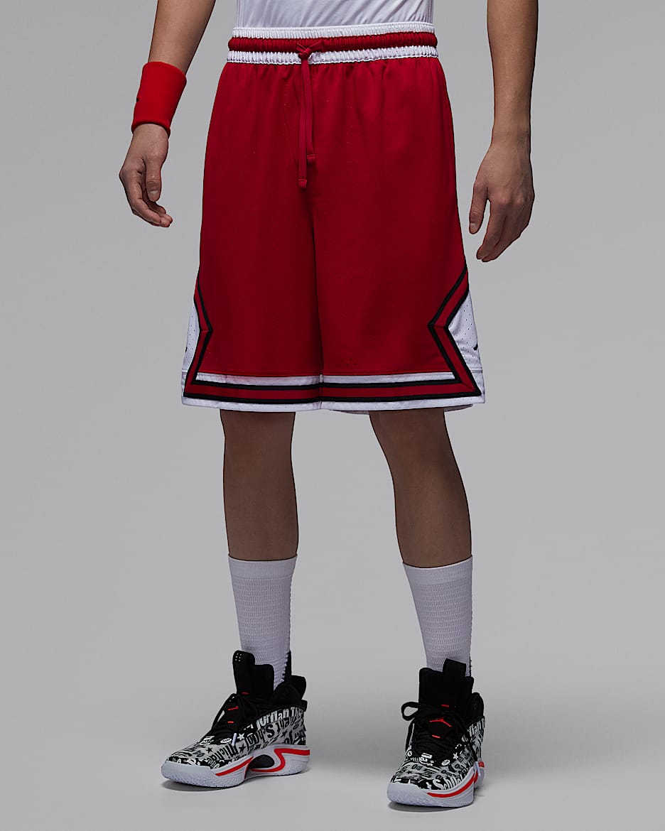 Jordan Sport Dri-FIT Diamond 男子速干短裤 - 健身红/白色/健身红
