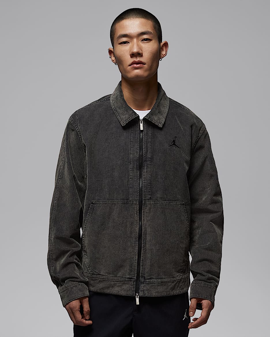 Jordan Flight 男子灯芯绒工装夹克 - 黑/黑