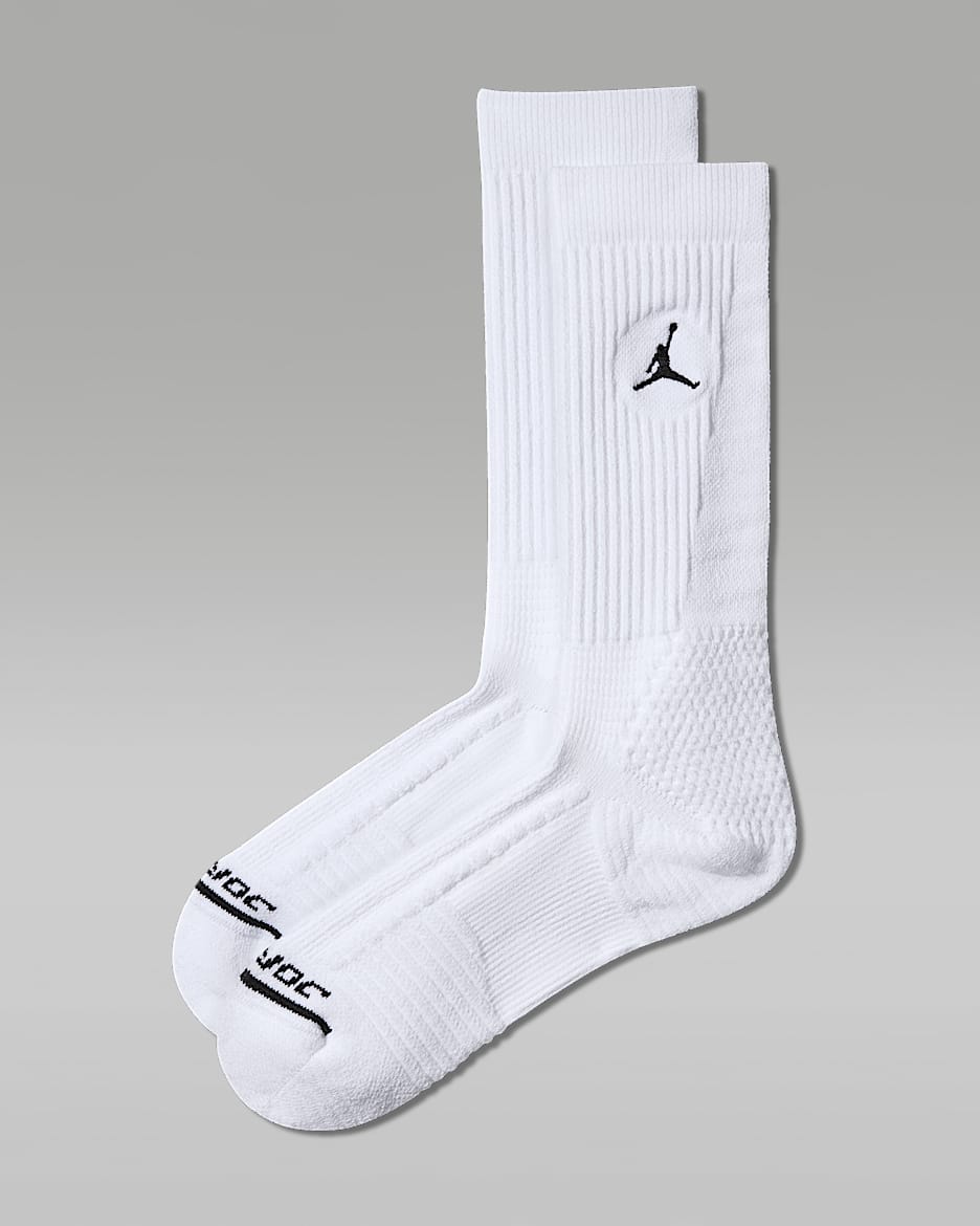 Jordan Elite 速干中筒运动袜(1 双) - 白色/黑