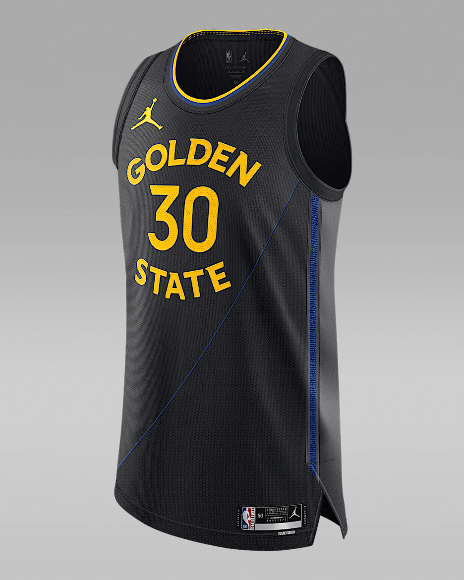 2024/25 赛季金州勇士队斯蒂芬·库里 (Stephen Curry) Statement Edition Jordan Dri-FIT ADV NBA Authentic Jersey 男子速干球衣 - 黑