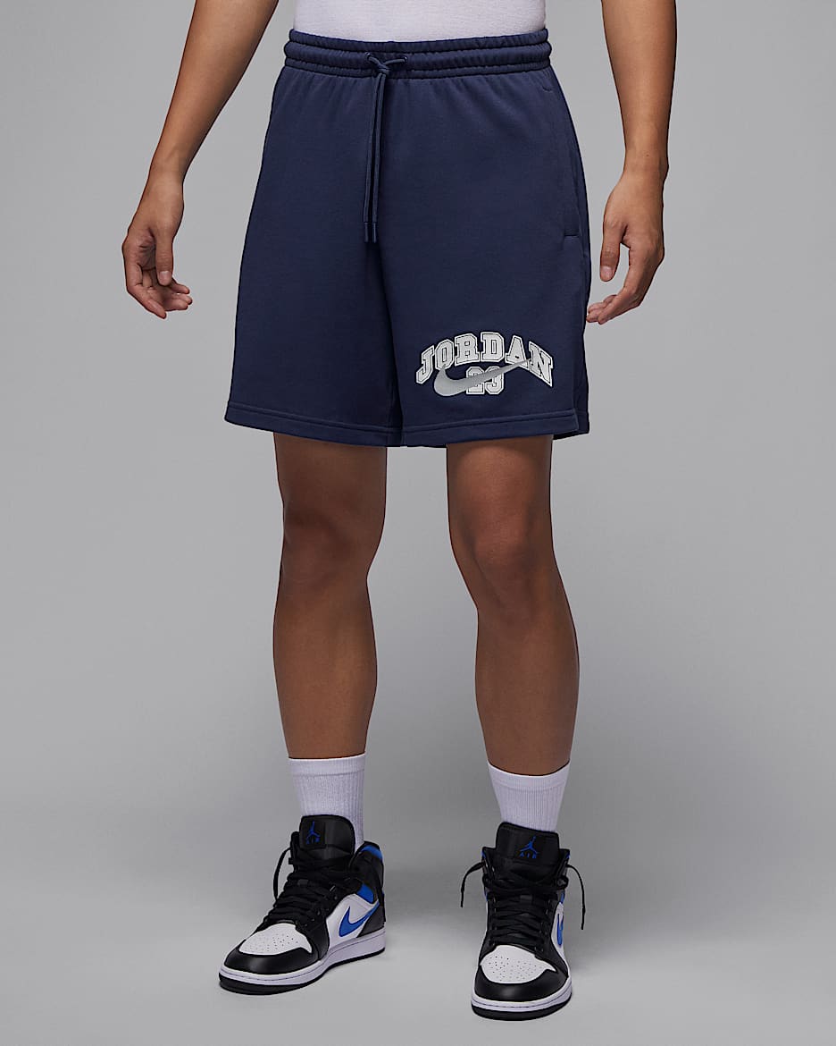 Jordan MVP 男子法式毛圈短裤 - 深藏青/浅烟灰