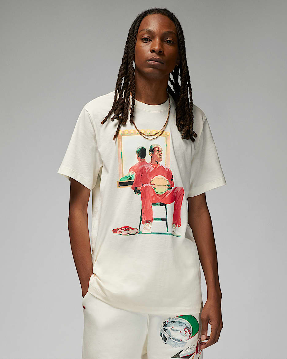 Jordan Flight Artist Series 男子T恤 - 帆白