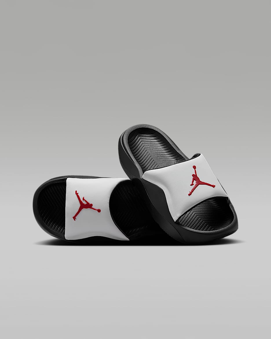 Jordan Franchise 大童拖鞋 - 白色/黑/健身红