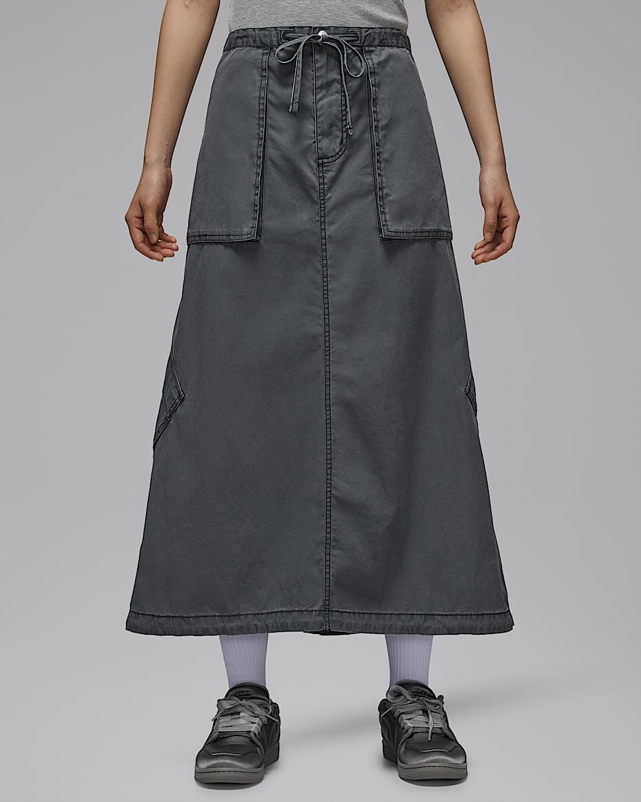 Jordan Chicago 女子降落伞半身裙 - 黑