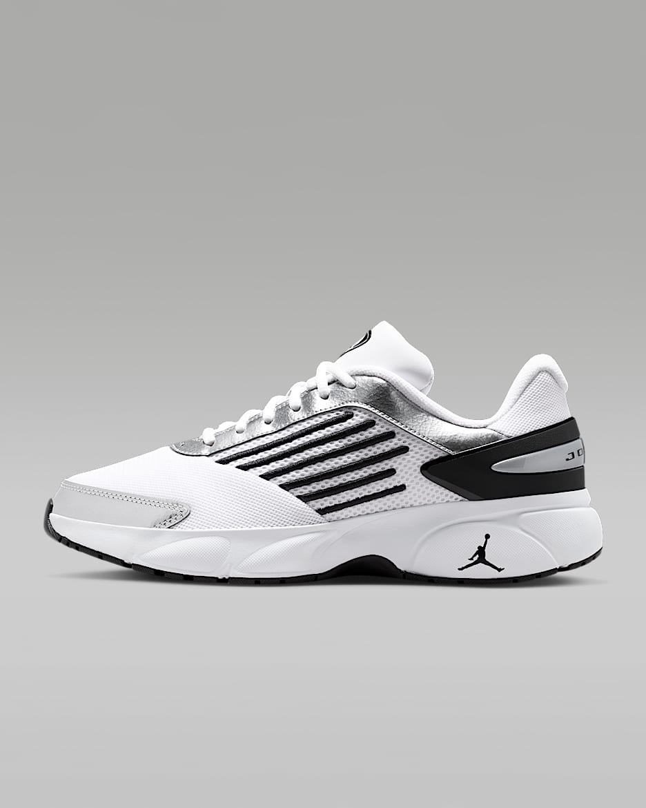 Jordan Trunner Flow 男子运动鞋 - 白色/黑/金属银/白色