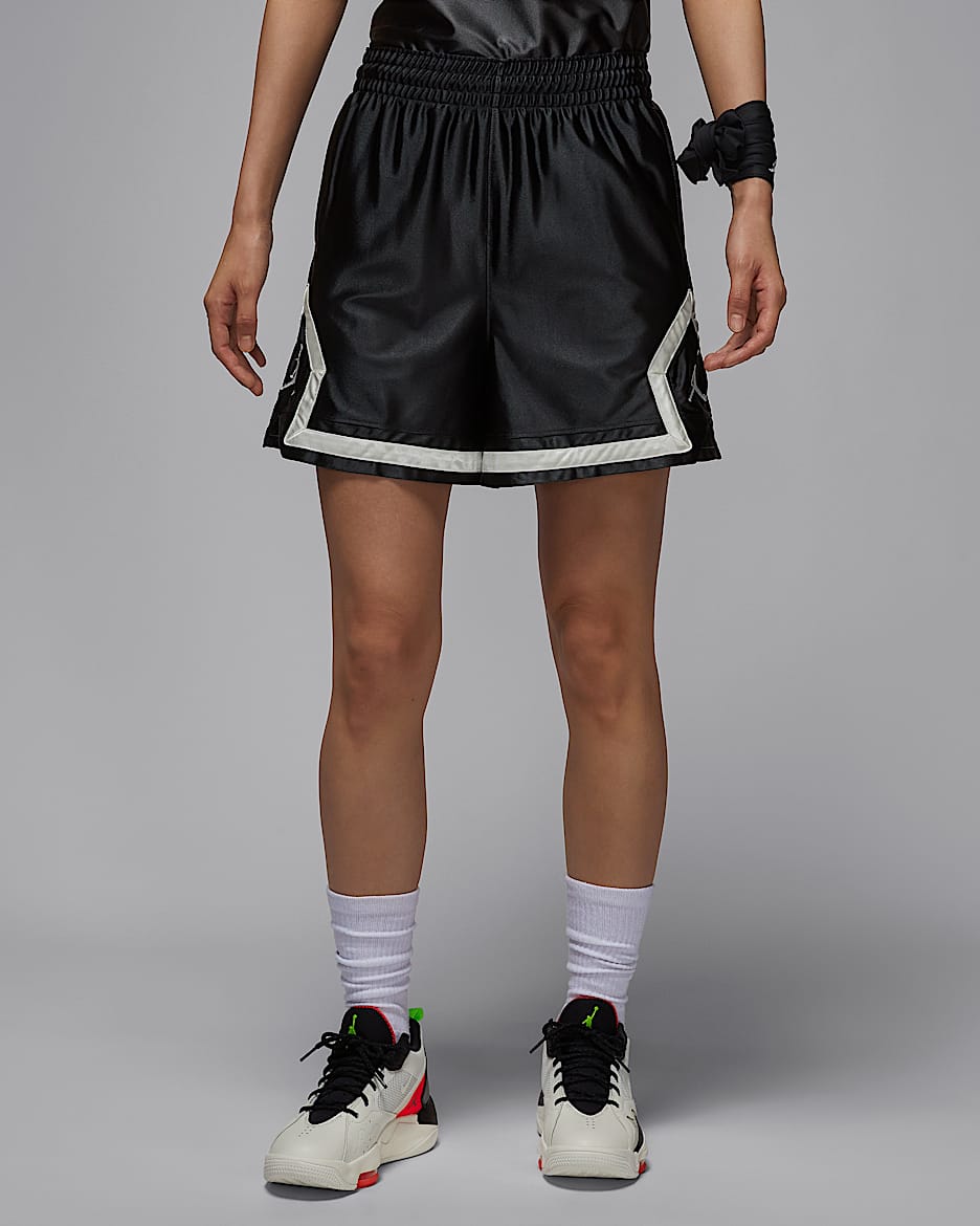 Jordan Sport Dri-FIT Diamond 女子速干短裤 - 黑/帆白