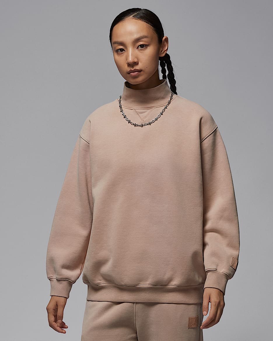 Jordan Flight Fleece 女子加绒运动衫 - 麻黄/棕褐色