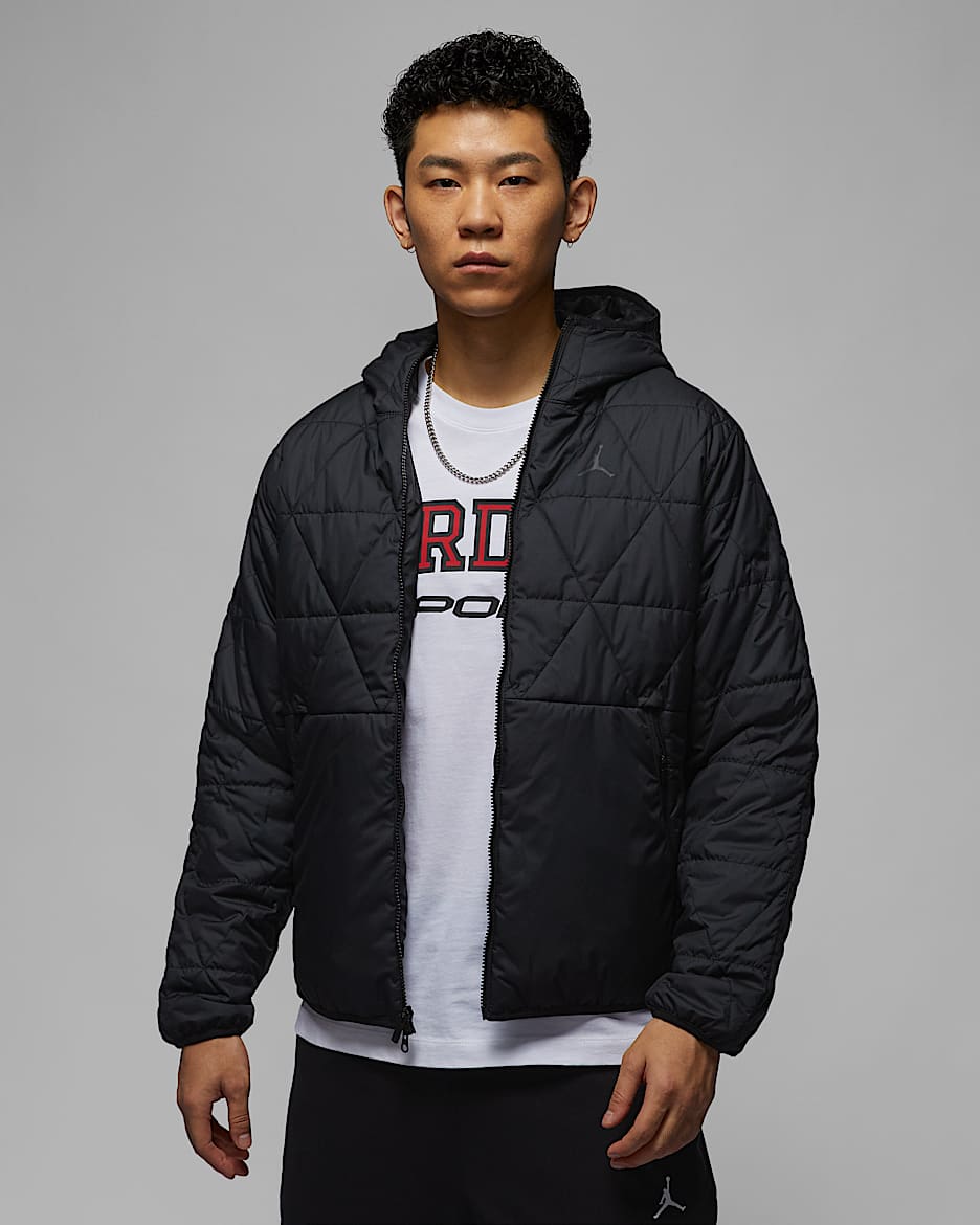 Jordan Sport Therma-FIT 男子拒水夹克 - 黑/暗灰色