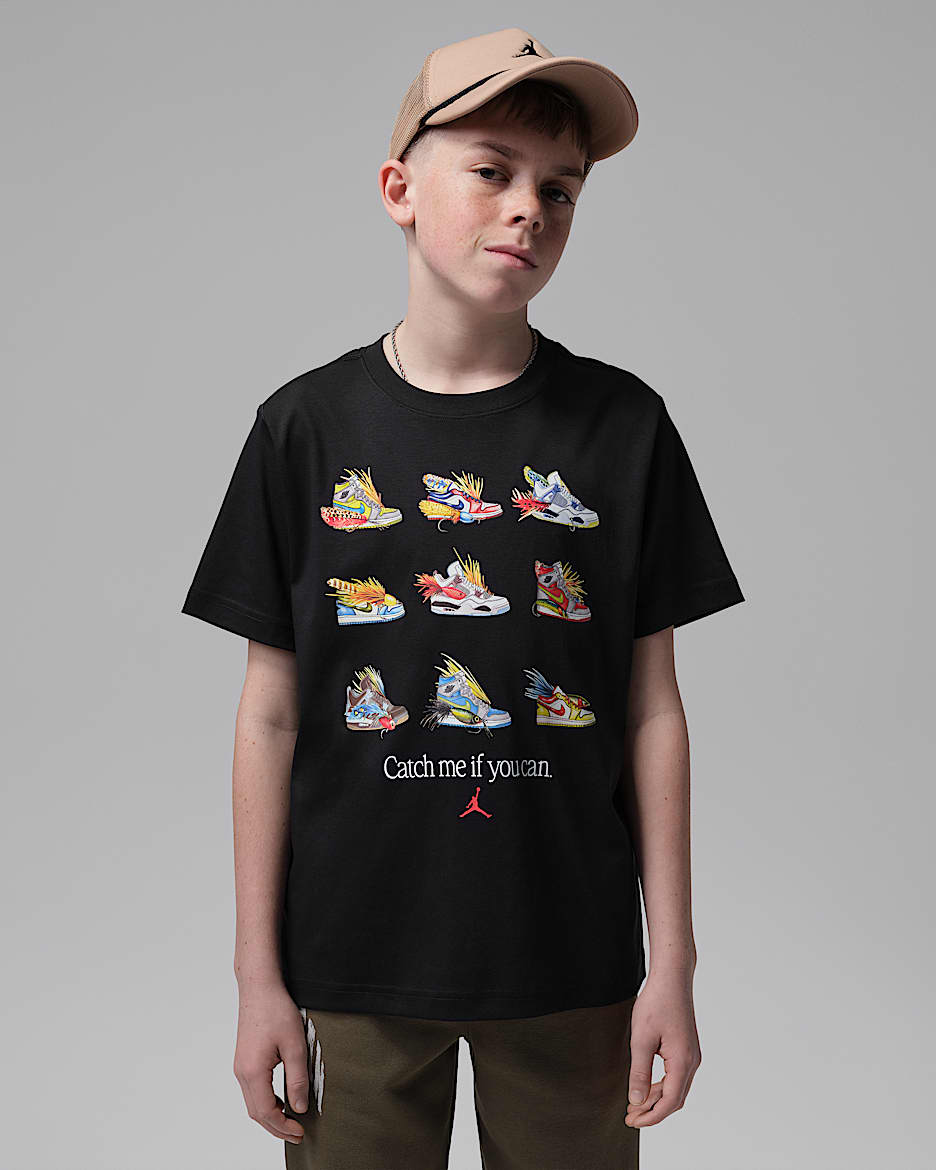 Jordan Fishing Lures 大童T恤 - 黑