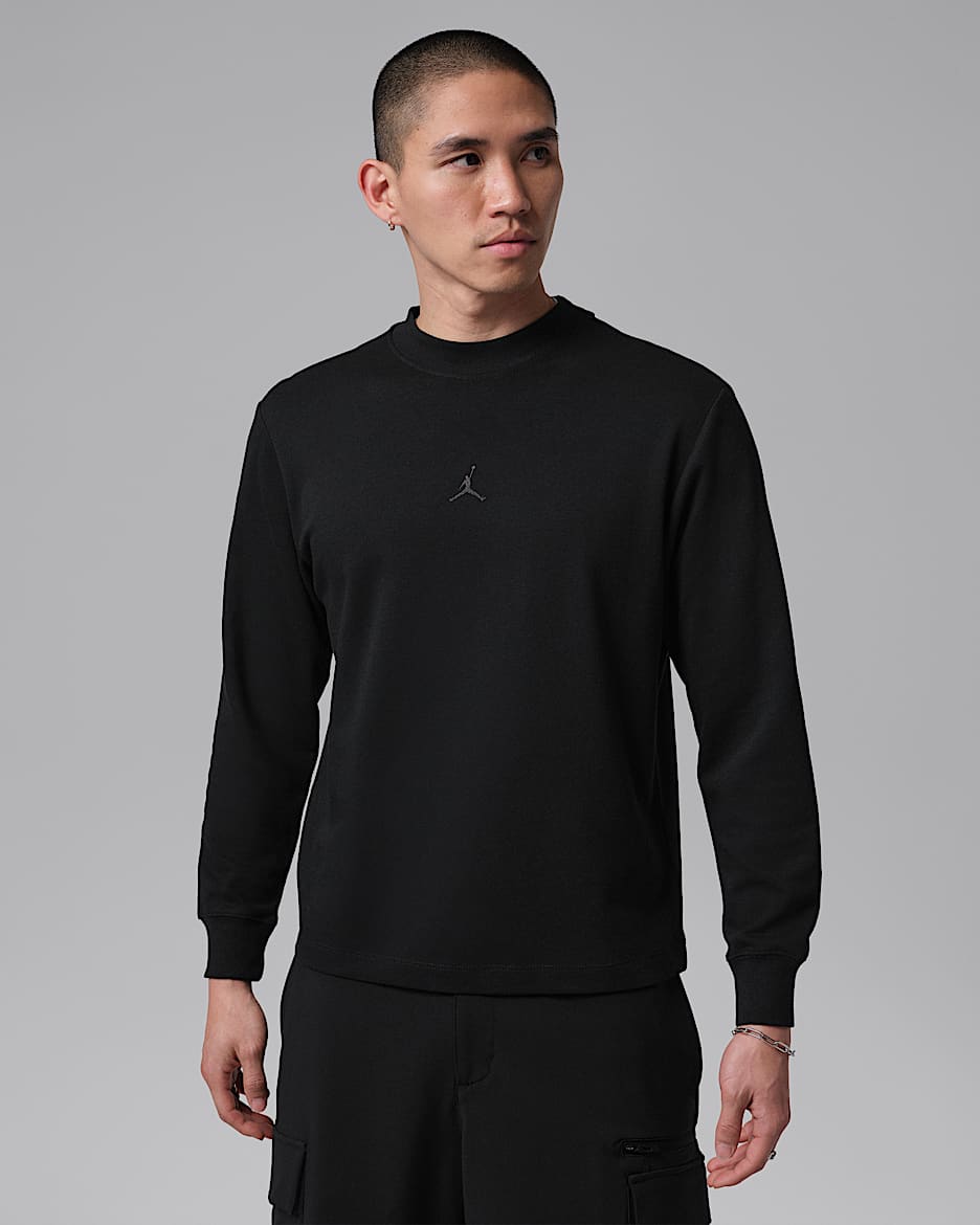 Jordan Sport Dri-FIT 男子速干高尔夫长袖企领上衣 - 黑/黑