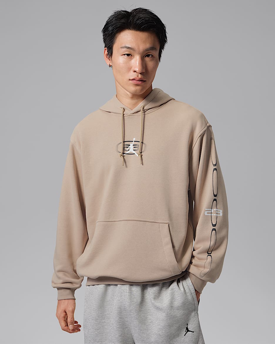 Jordan Sport Crossover Dri-FIT 男子速干针织套头连帽衫 - 传奇中褐
