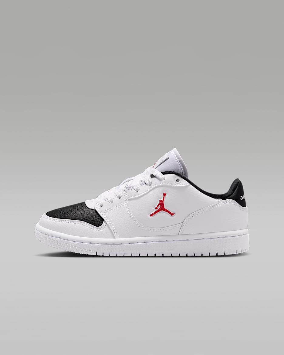 Jordan Court Connect Low 大童运动鞋 - 白色/黑/健身红