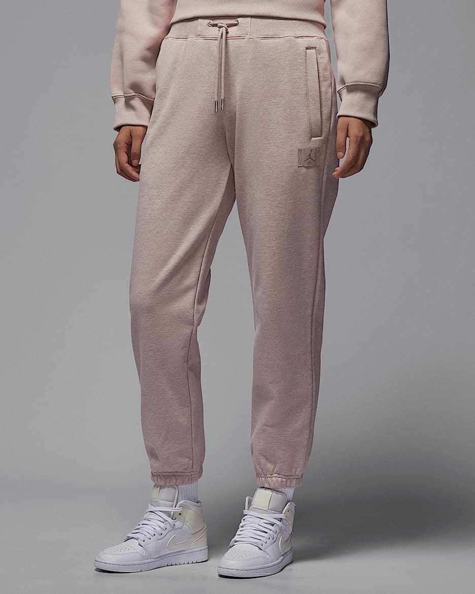 Jordan Flight Fleece 女子长裤 - 化石石灰/灰褐