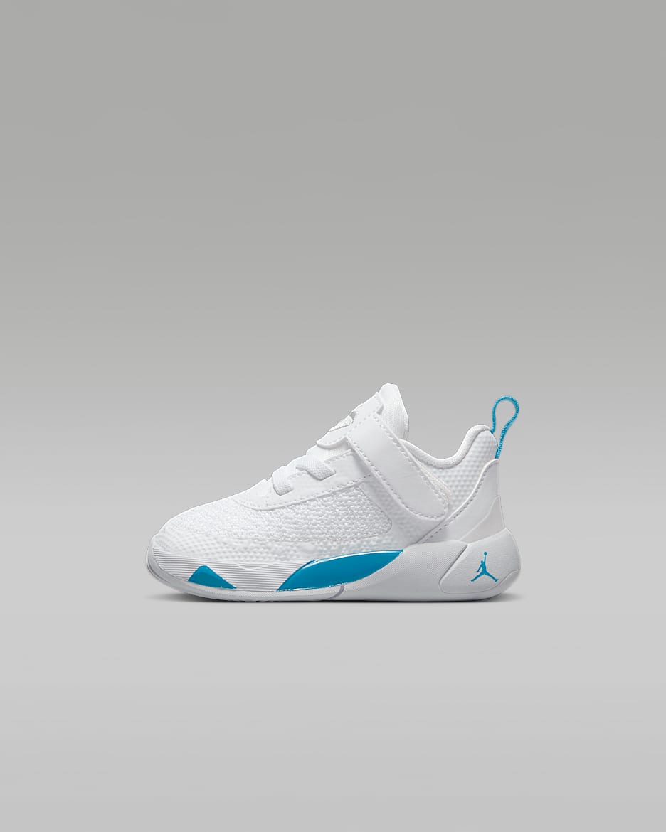 Jordan Luka 1 (TD) 婴童运动童鞋 - 白色/孔雀蓝/亮深红/金属银