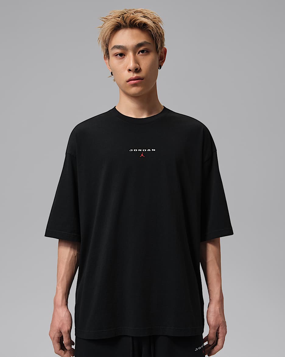 Jordan Flight Essentials 男子 Oversize 风短袖T恤 - 黑