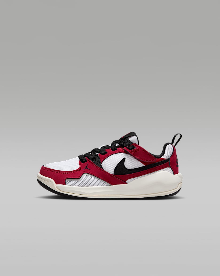 Jordan CMFT Era Jordan 舒释鞋幼童运动鞋 - 白色/校园红/帆白/黑