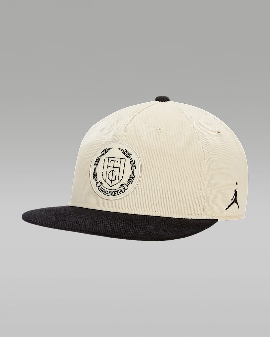 Jordan Honor the Gift 灯芯绒运动帽 - 海滩浅黄/黑