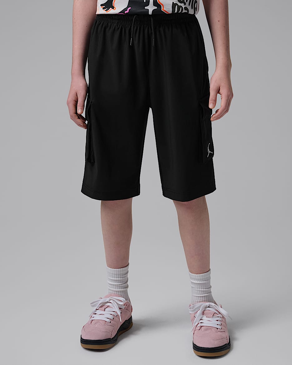 Jordan 大童短裤 - 黑