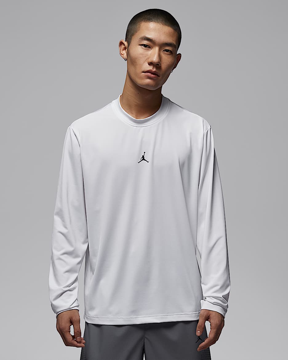 Jordan Sport Essentials Dri-FIT 男子速干长袖上衣 - 白色
