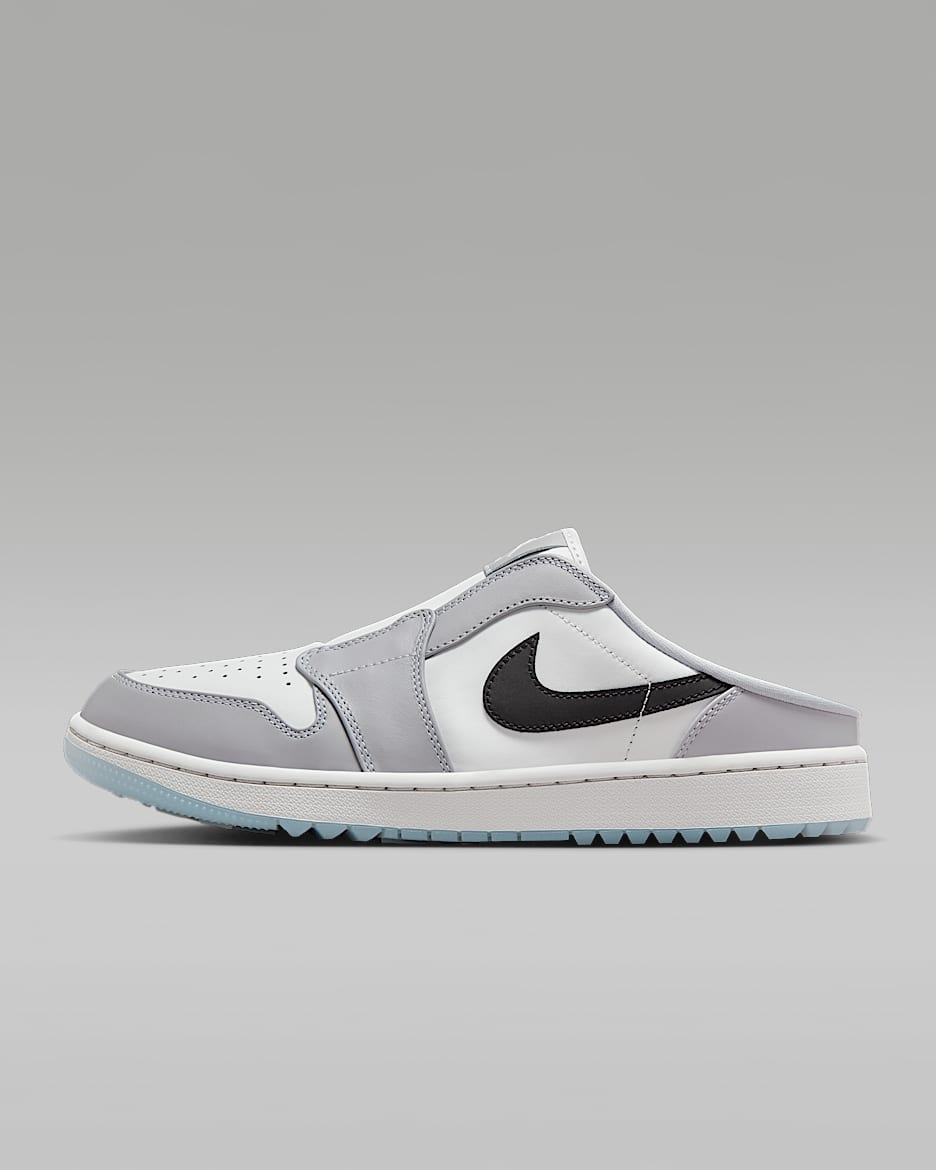 Air Jordan Mule 男子高尔夫一脚蹬运动鞋 - 狼灰/帆白/尘光子色/黑