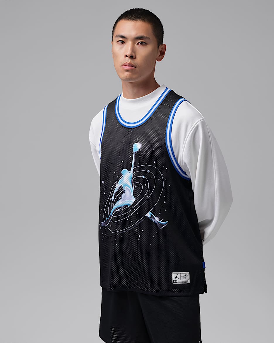 Jordan Brooklyn Space Jam 空中大灌篮系列男子球衣 - 黑