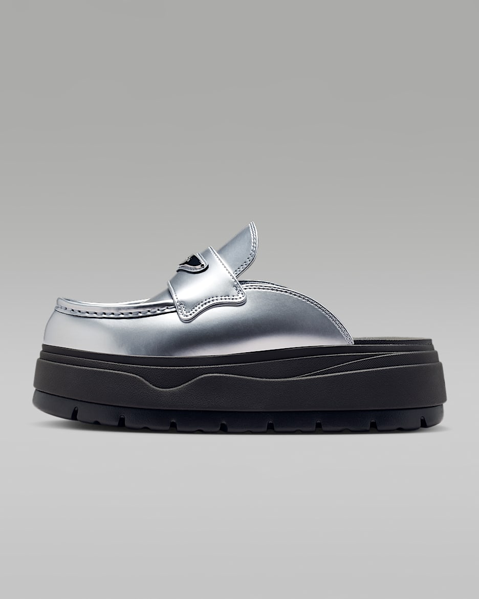 Air Jordan Mule SE 女子拖鞋 - 金属银/阴影棕/狼灰/金属银