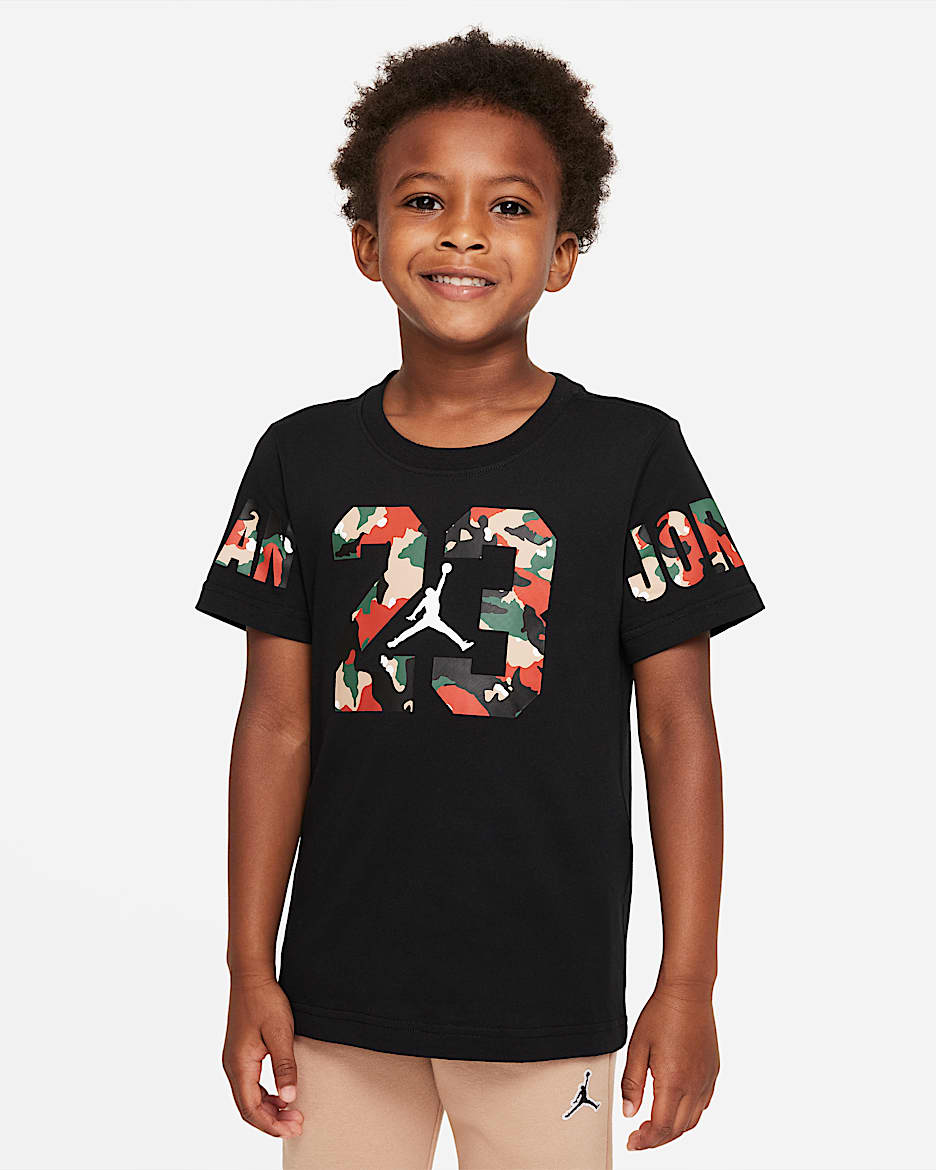 Jordan 幼童T恤 - 黑