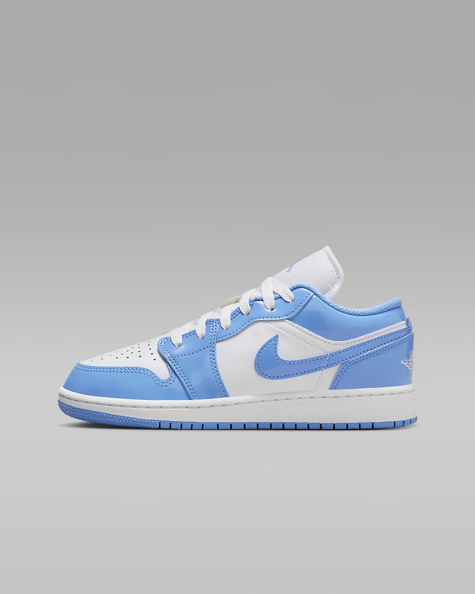 Air Jordan 1 Low SE 大童运动鞋 - 白色/传奇蓝