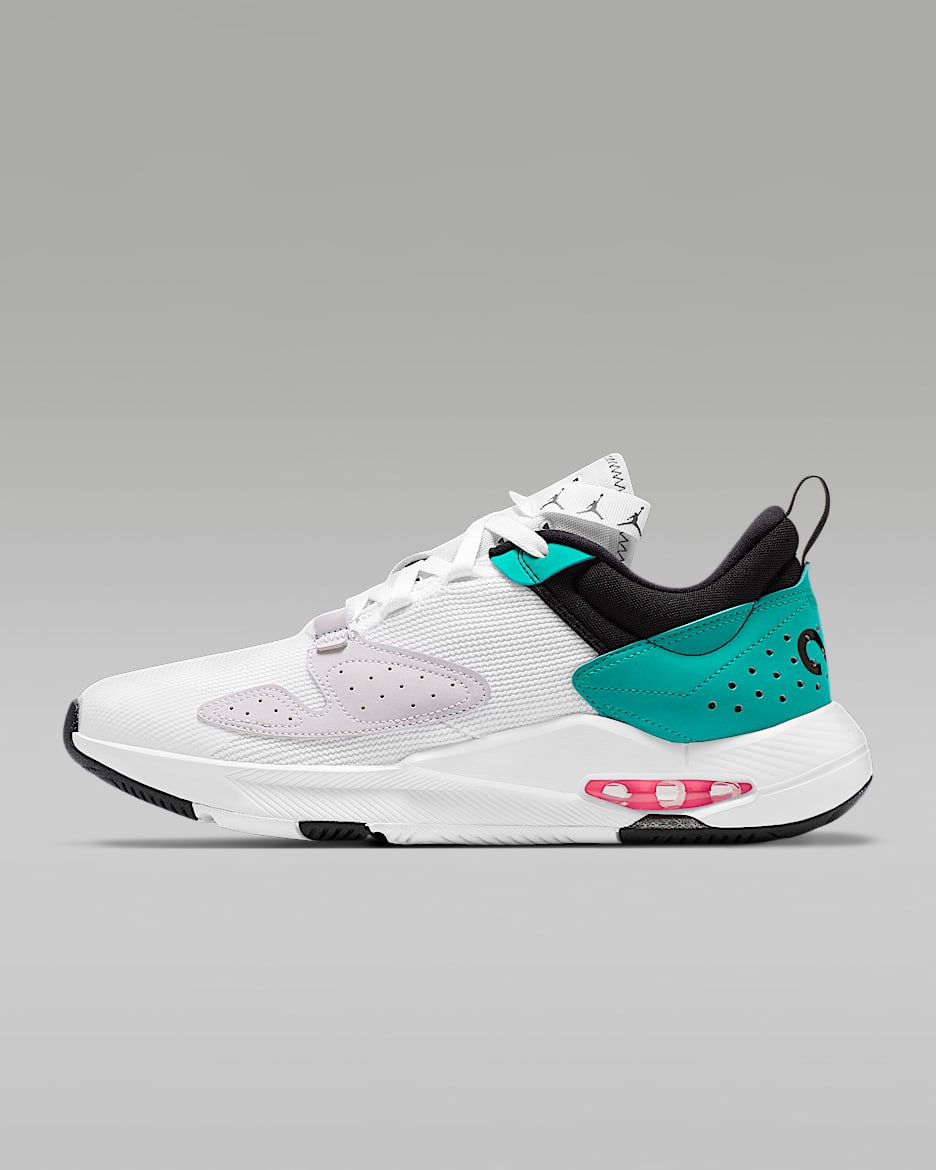 Jordan Air Cadence 男子运动鞋 - 白色/黑/海神绿/潘趣红