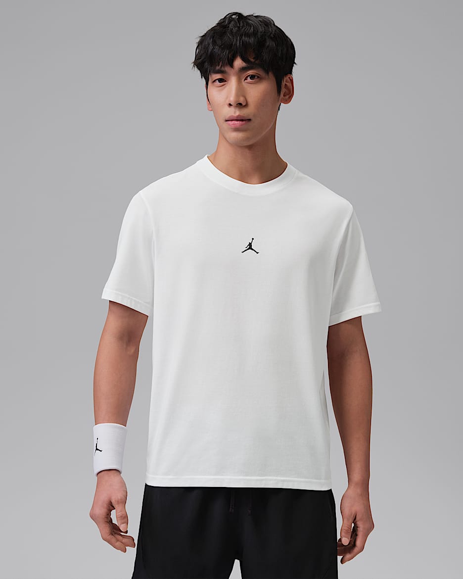 Jordan Sport Dri-FIT Jumpman 男子速干T恤 - 白色/黑