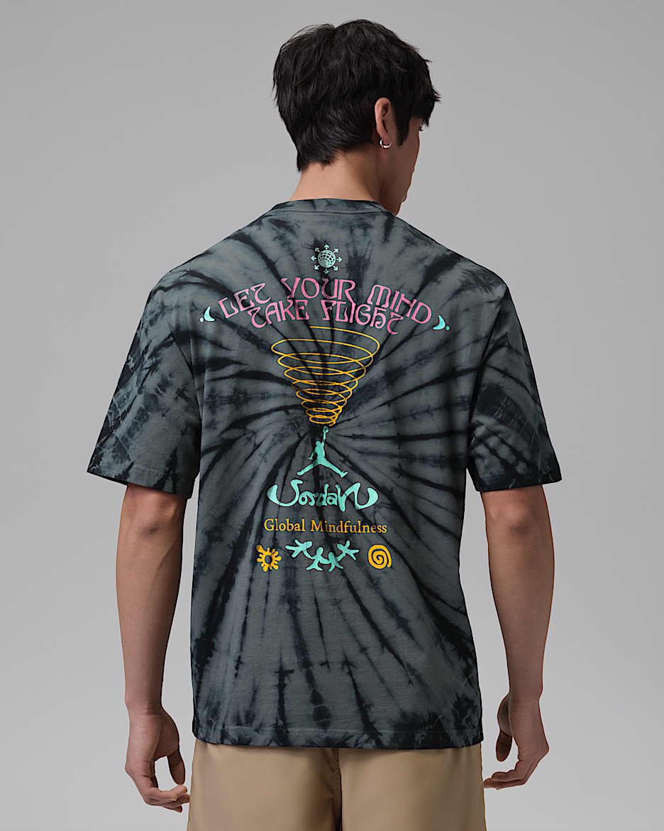 Jordan Brooklyn 男子扎染T恤 - 铁灰