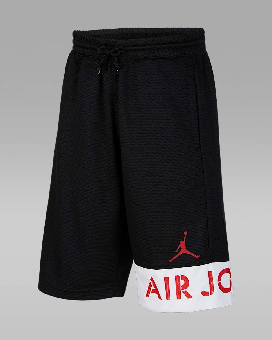 Jordan Dri-FIT 大童（男孩）篮球短裤 - 黑
