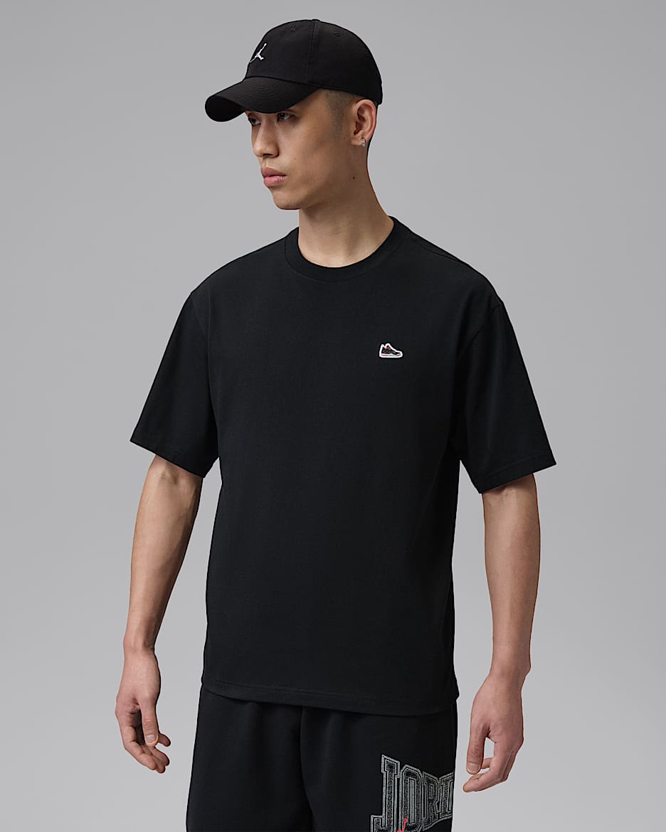 Jordan 男子运动鞋贴片T恤 - 黑