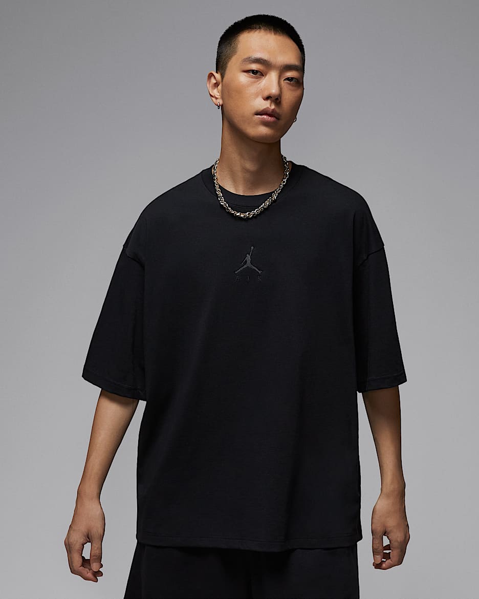Jordan Flight Essentials 男子 Oversize 风T恤 - 黑/黑