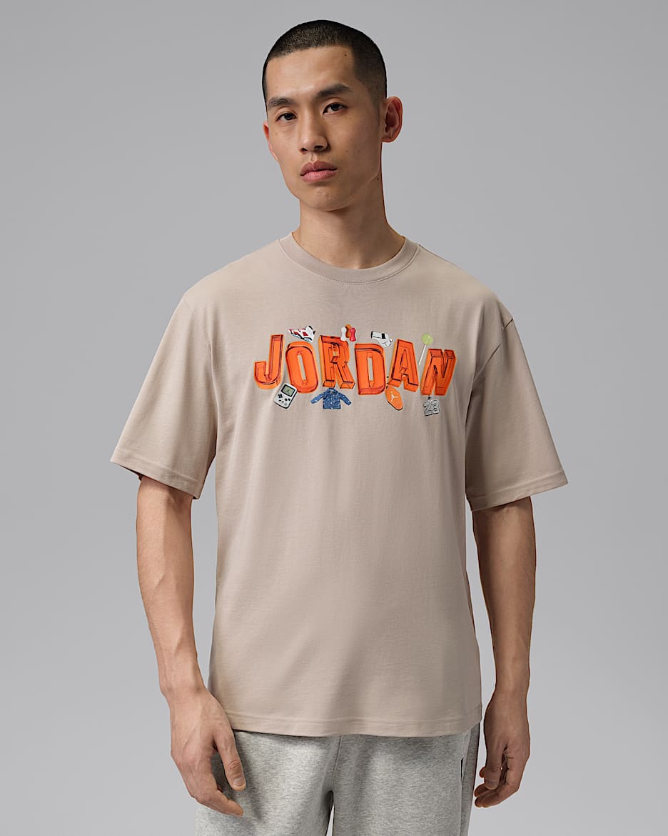 Jordan Collected Dreams 男子印花T恤 - 奶白 II