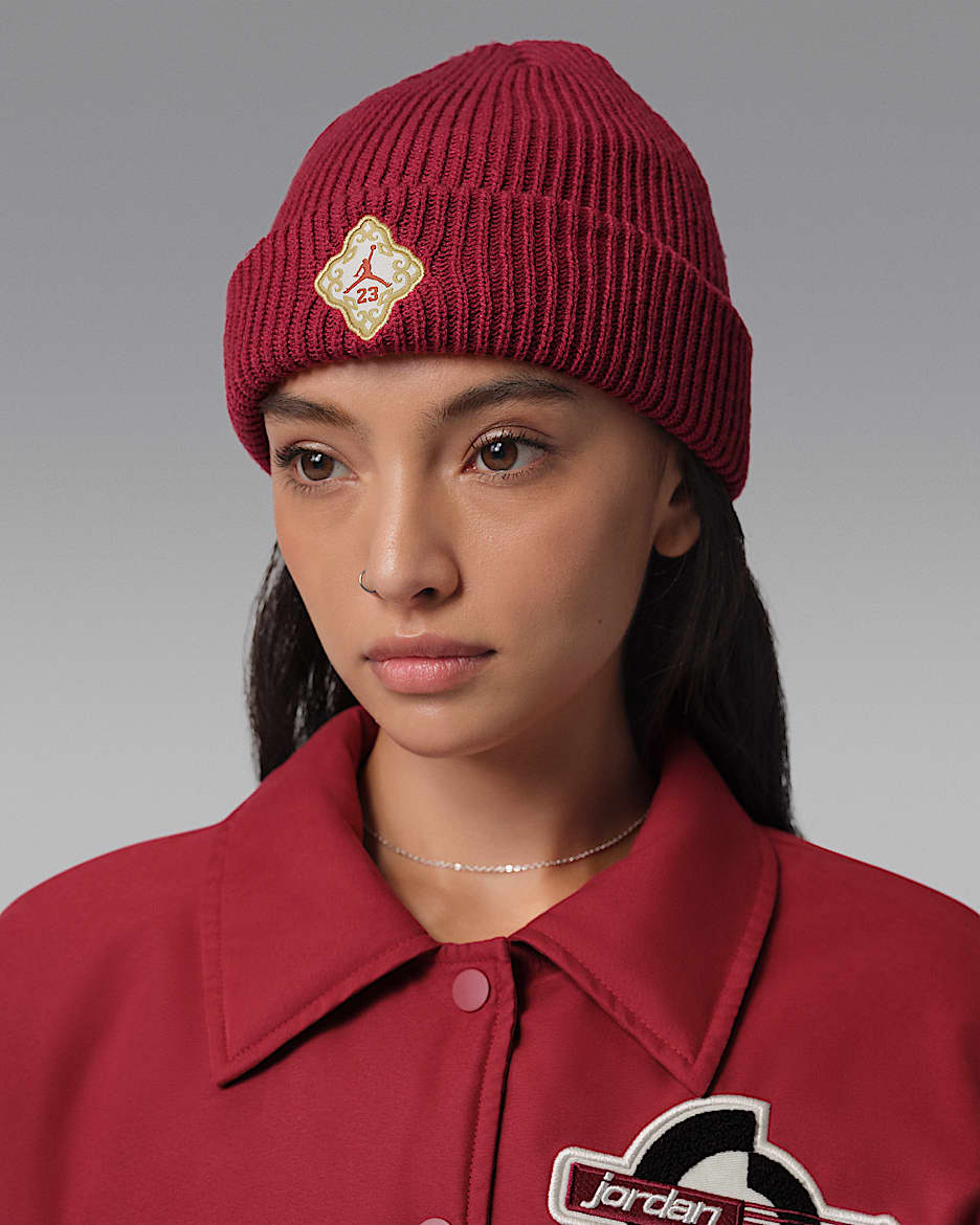 Jordan Peak 新年系列针织帽 - 深队红
