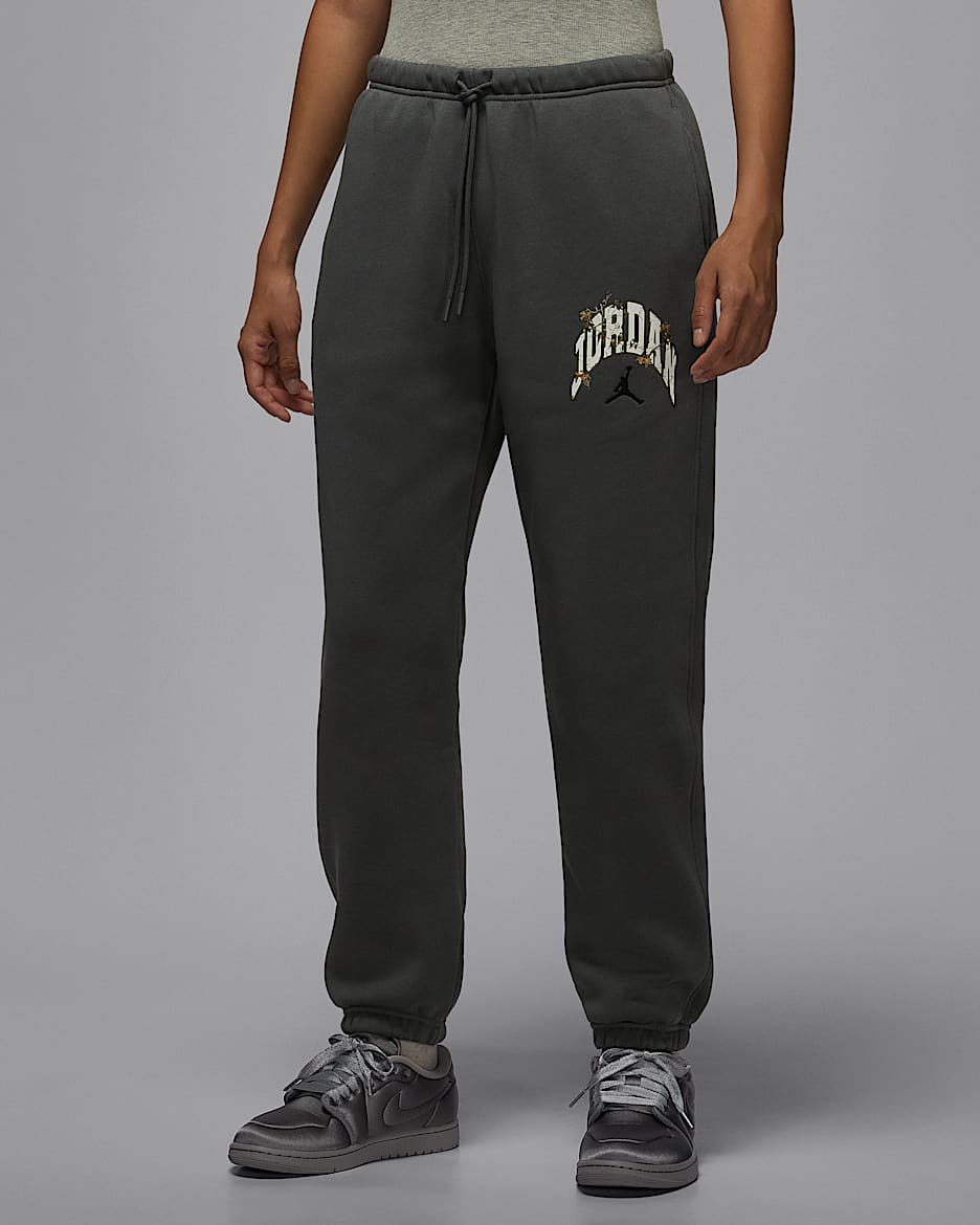 Jordan Brooklyn Fleece Realtree 女子加绒长裤 - 铁灰/黑