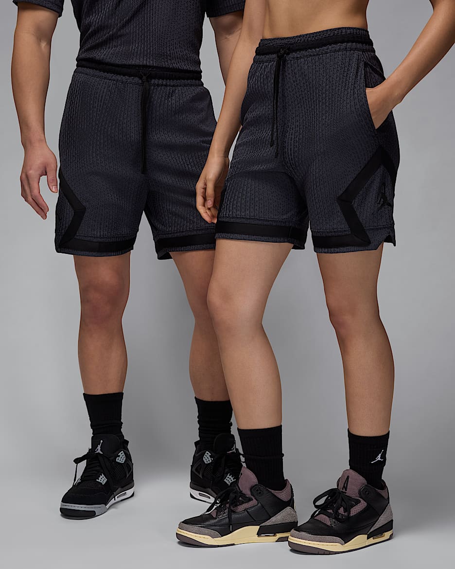 Jordan Sport Dri-FIT ADV Diamond 男子速干短裤 - 暗灰色/黑/黑