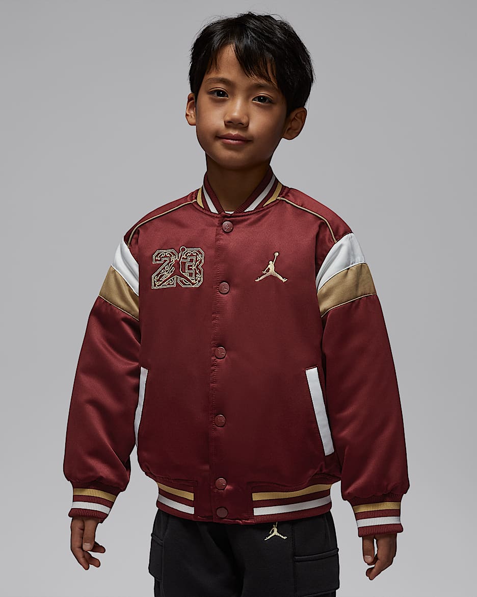 Jordan 新年系列大童双面穿绗缝夹克 - 暗队红