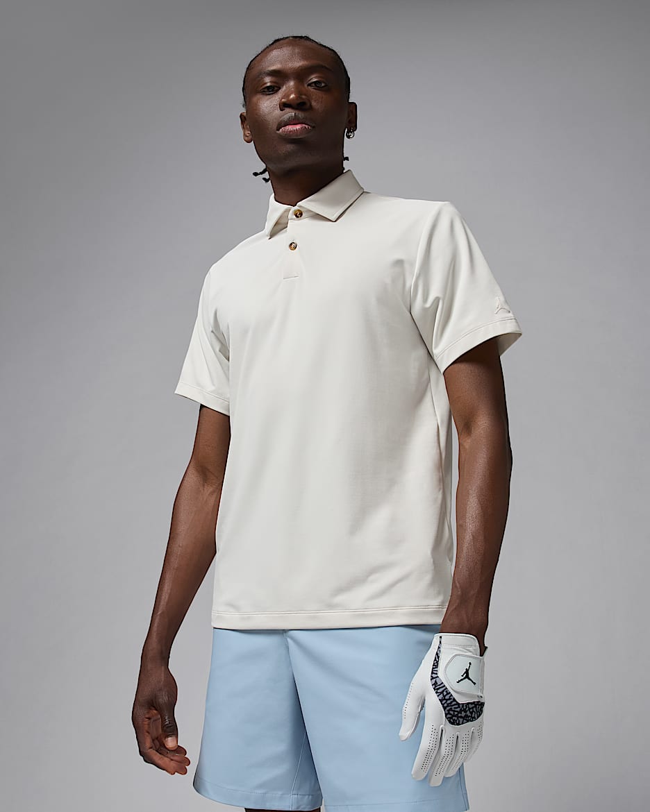 Jordan Sport 男子高尔夫翻领T恤 - 幻影灰白/幻影灰白