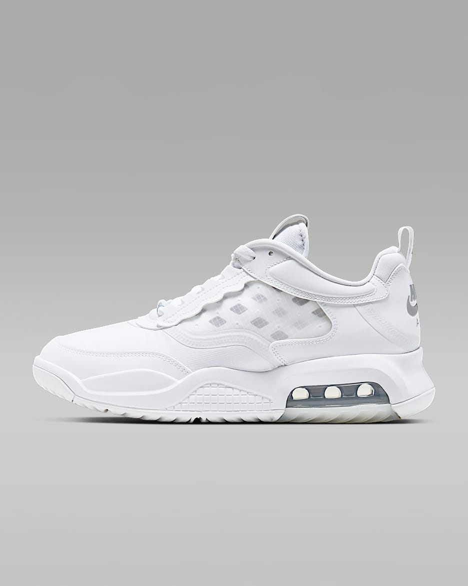 Jordan Max 200 男子运动鞋 - 白色/金属银