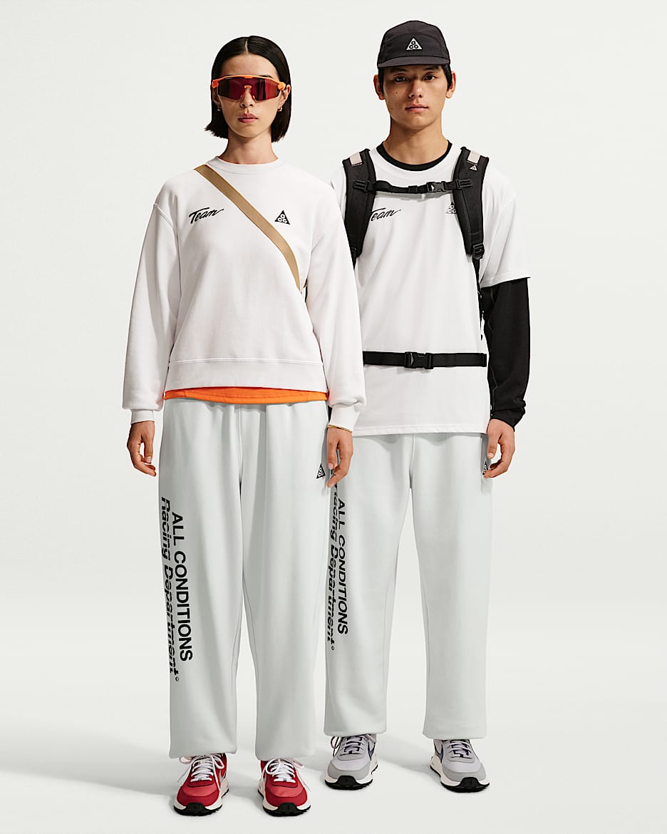 ACG Tuff Fleece Dri-FIT 男子速干长裤 - 山峰白/黑